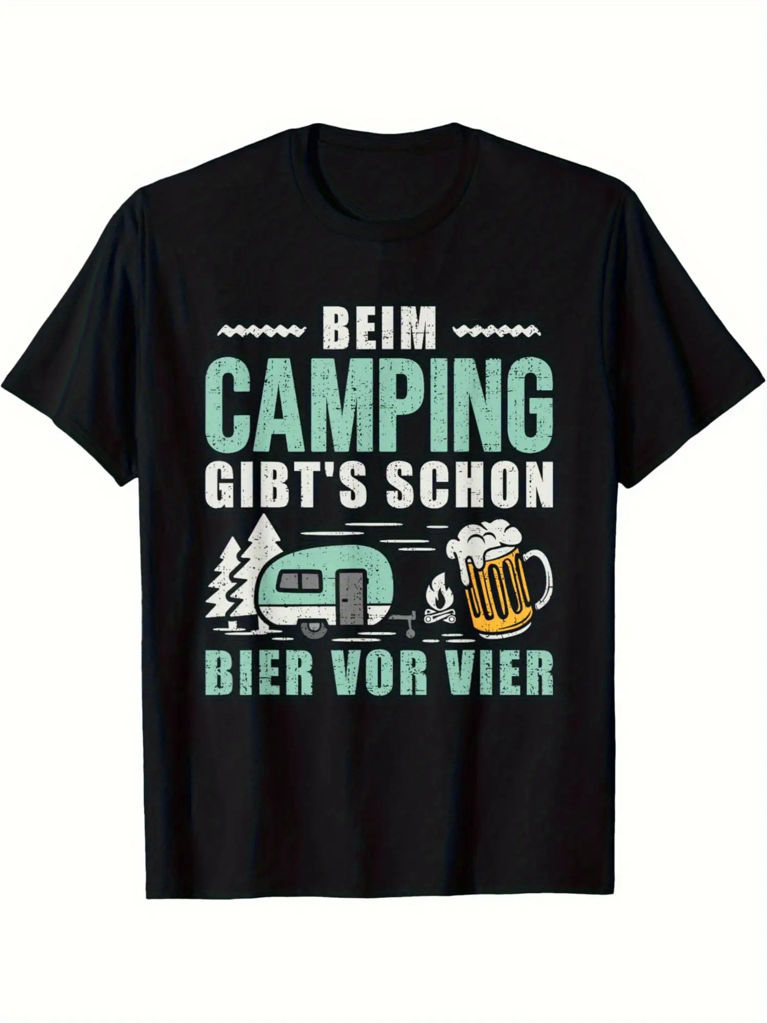 Beer & Wine Jockey Plaza Shopping - Men's retro camping and beer pattern