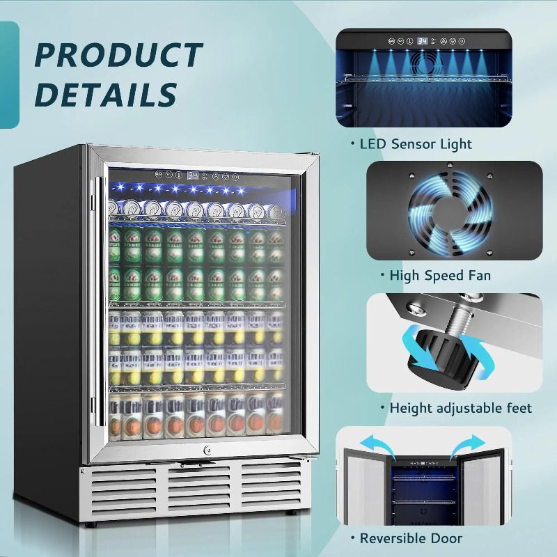 Beverage Refrigerator 24Inch 1 - Wine Beer Fridge Under Counter 리뷰 및 가격