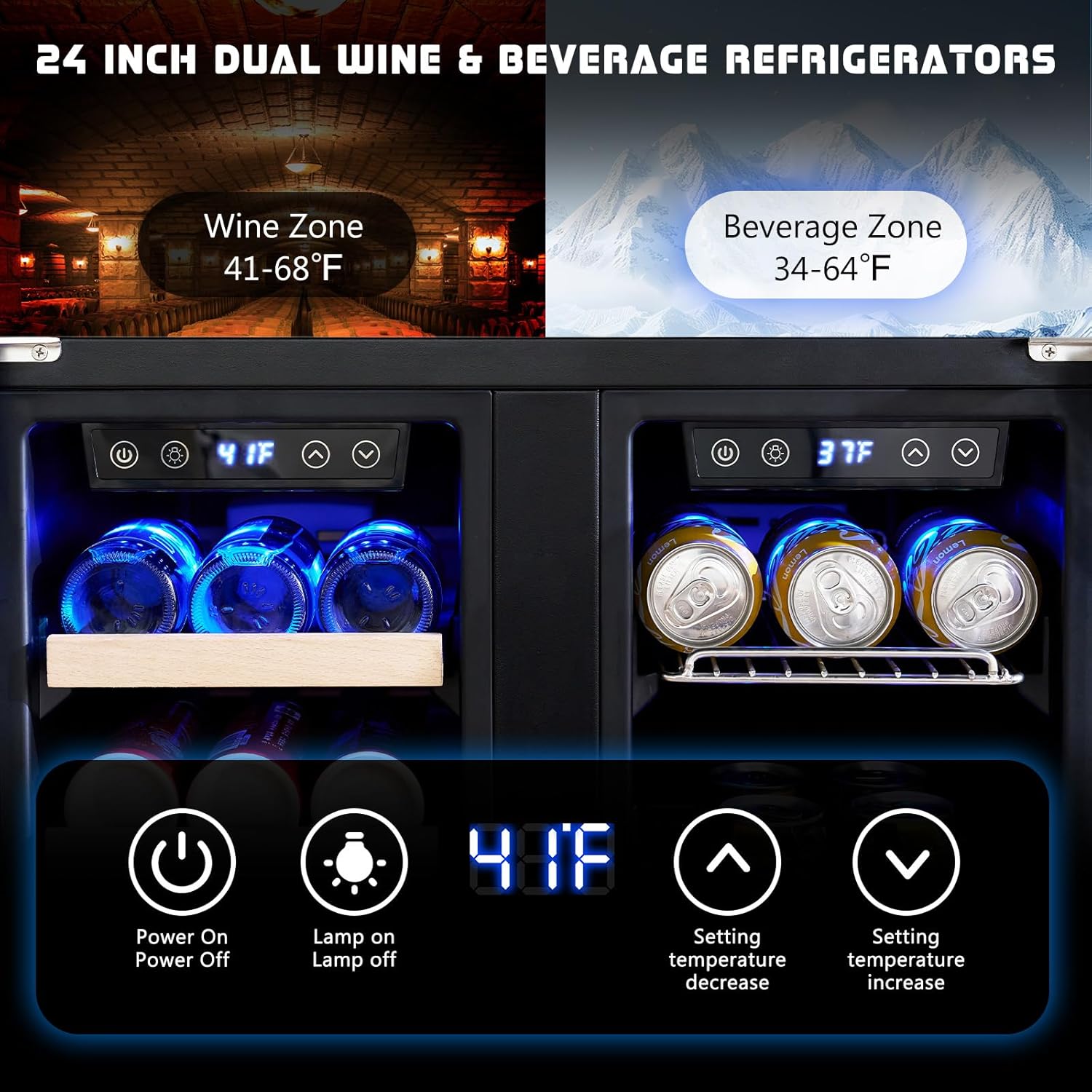 Beverage Refrigerator - 24-Inc - Wine Beer Fridge Under Counter 리뷰 및 가격