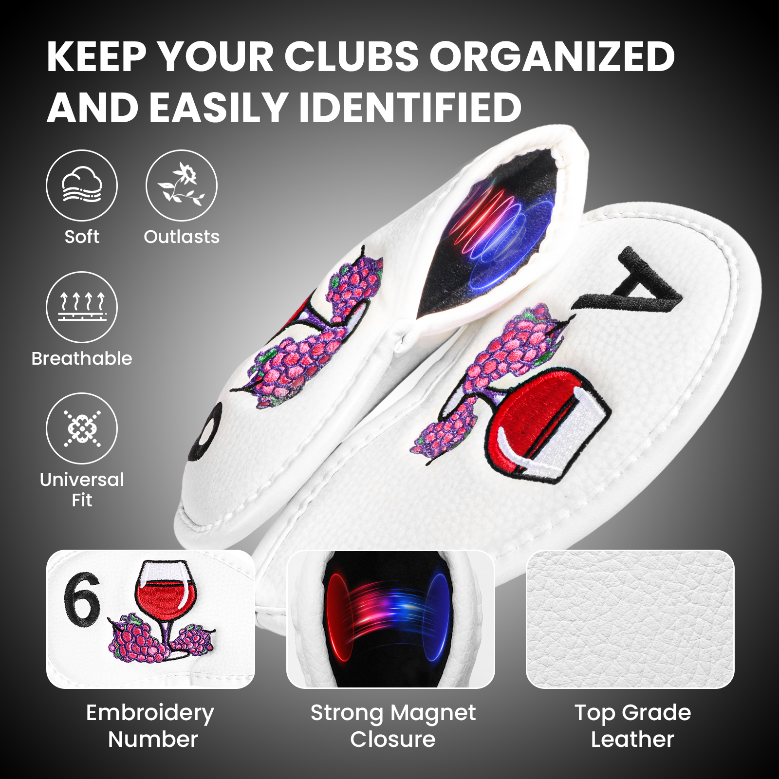Magnetic Golf Club Head Covers - Wine & Beer Shop 리뷰 및 가격