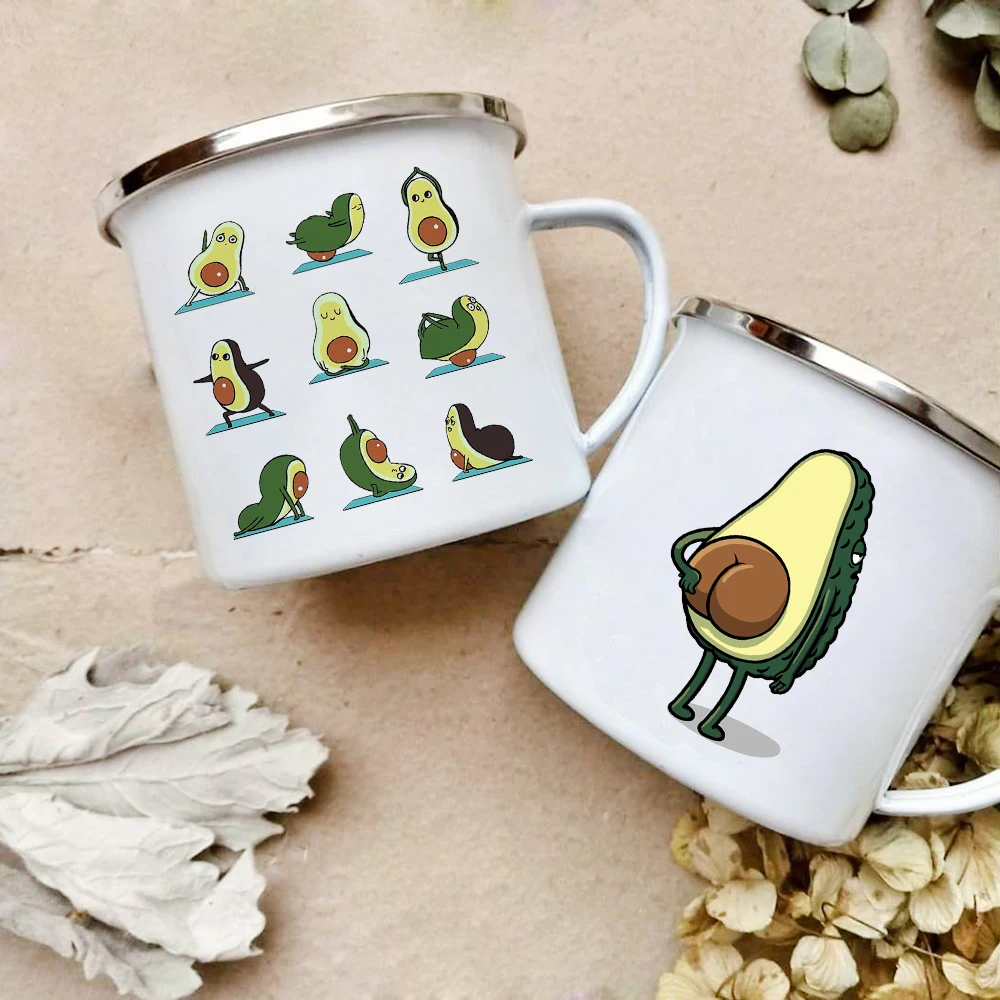 Cartoon Avocado Print Enamel C - Wine Beer Best 리뷰 및 가격