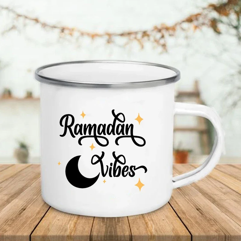 Handle Enamel Mugs Happy Eid M - Wine Beer Best 리뷰 및 가격