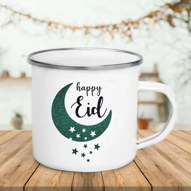 Handle Enamel Mugs Happy Eid M - Wine Beer Best 리뷰 및 가격