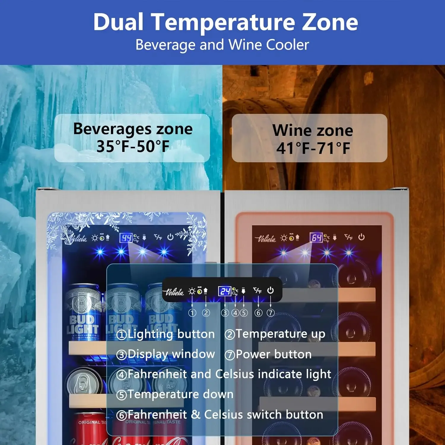Wine and Beverage Refrigerator - Beer Wine Zone 리뷰 및 가격