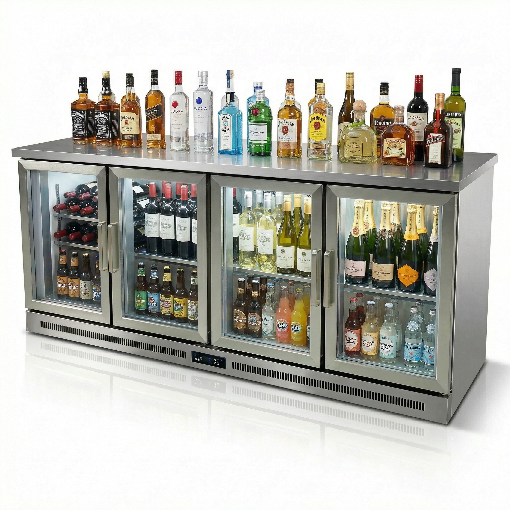 rd-Commercial Wine Cabinet Bar - Wine Beer Fridge Under Counter 리뷰 및 가격