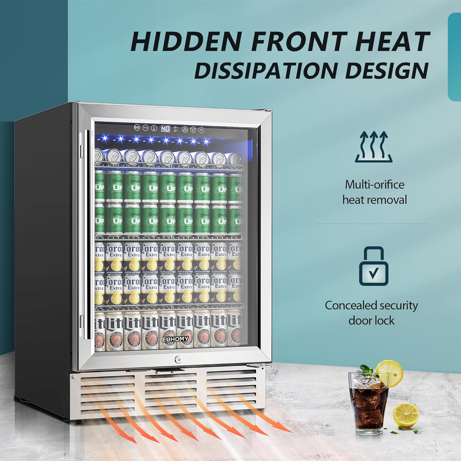 24 Inch Beverage Refrigerator, - Wine Beer Fridge Under Counter 리뷰 및 가격