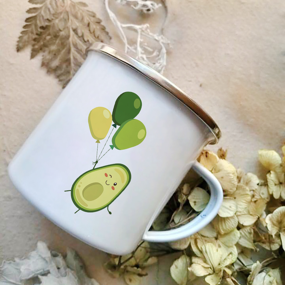 Cartoon Avocado Print Enamel C - Wine Beer Best 리뷰 및 가격