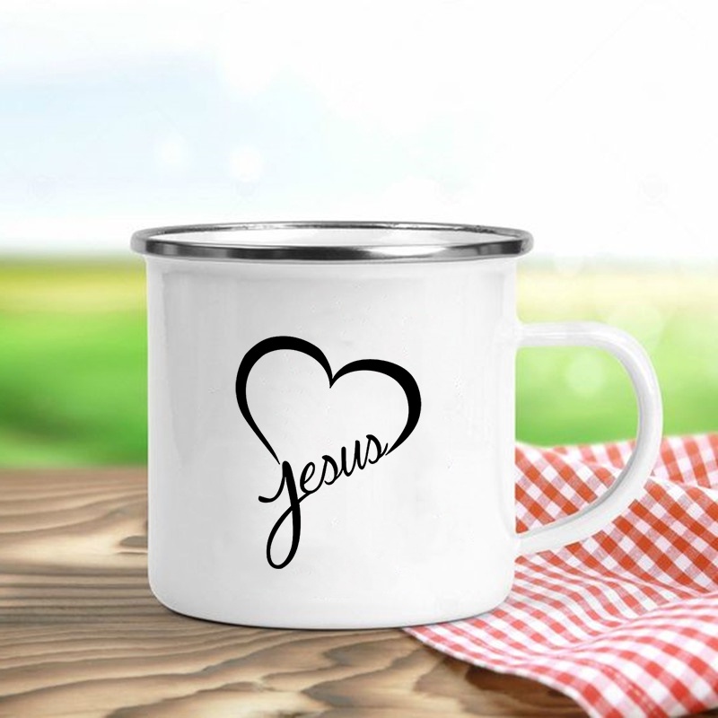 Jesus Is God Print Enamel Mugs - Wine Beer Best 리뷰 및 가격