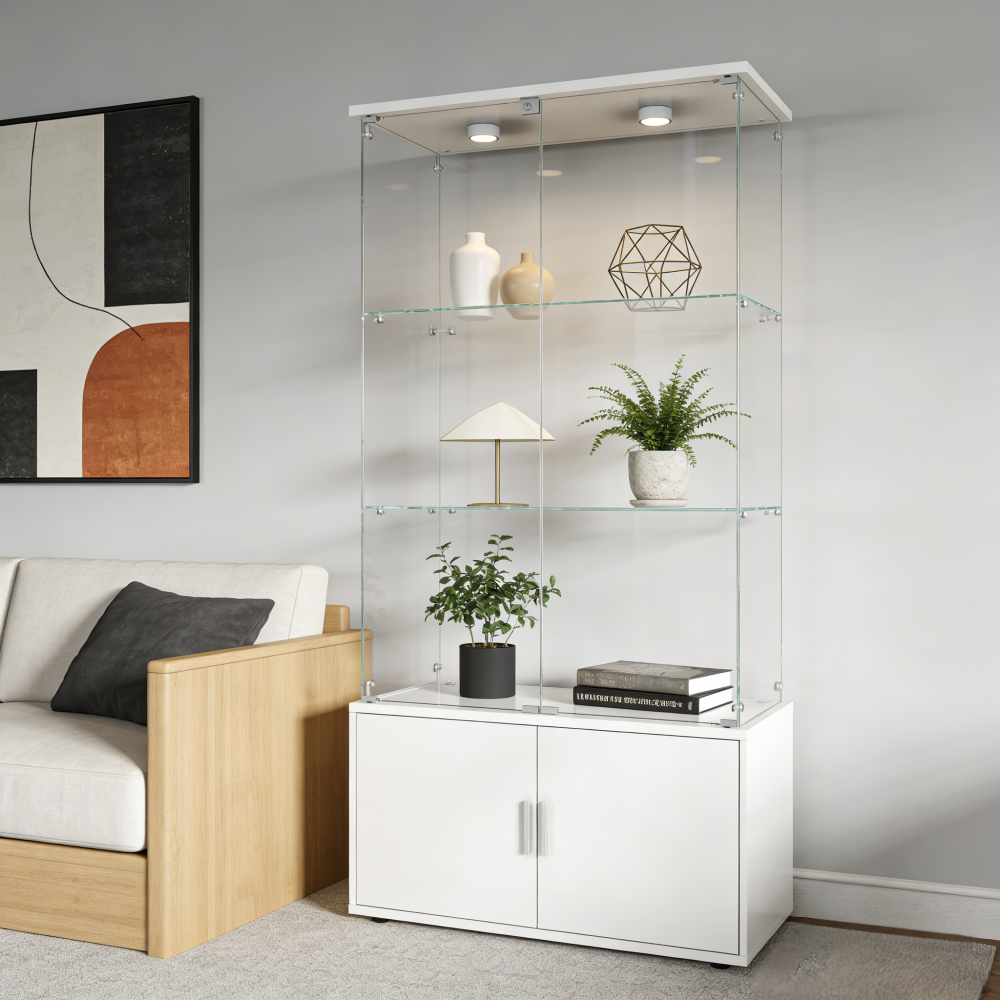 White Double-door 4-Layer Stor - Wine & Beer Shop 리뷰 및 가격