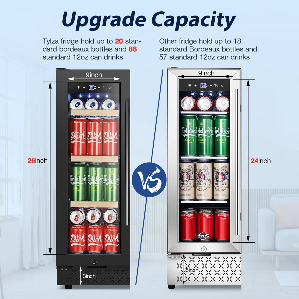 24 Inch Wine and Beverage Refr - Wine Beer Fridge Under Counter 리뷰 및 가격