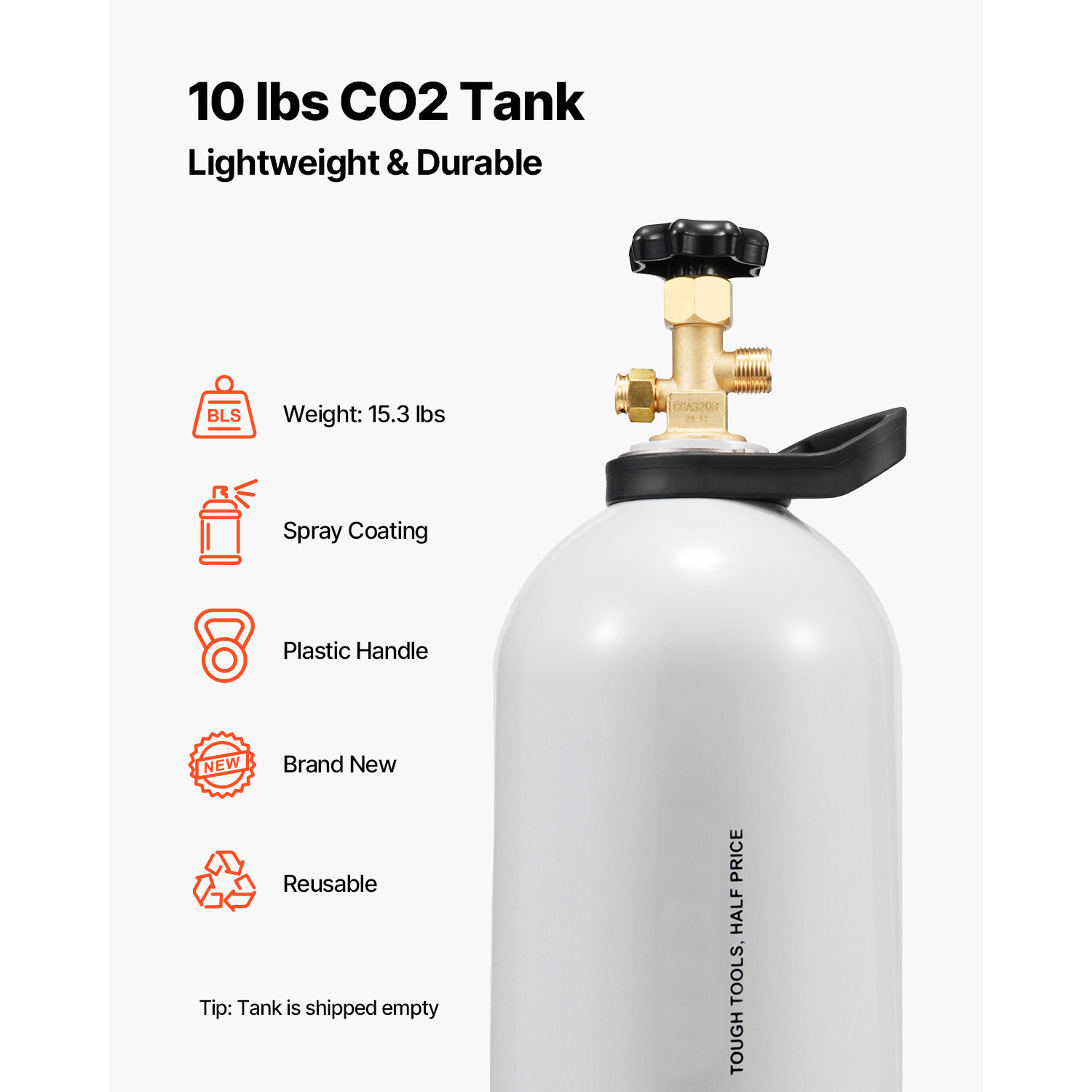 SucceBuy CO2 Tank 10 lbs New A - Beer & Wine Jockey Plaza Shopping 리뷰 및 가격