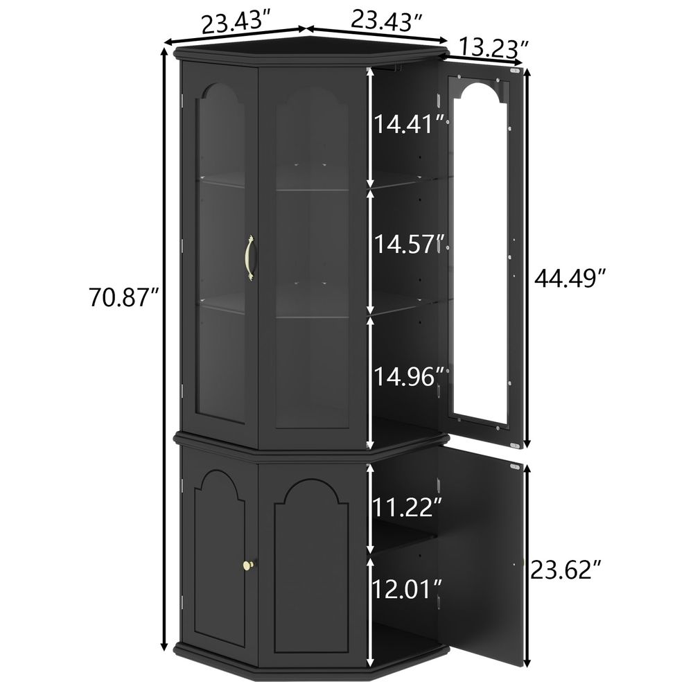 Corner Bar Cabinet w LED Light - Wine & Beer Shop 리뷰 및 가격